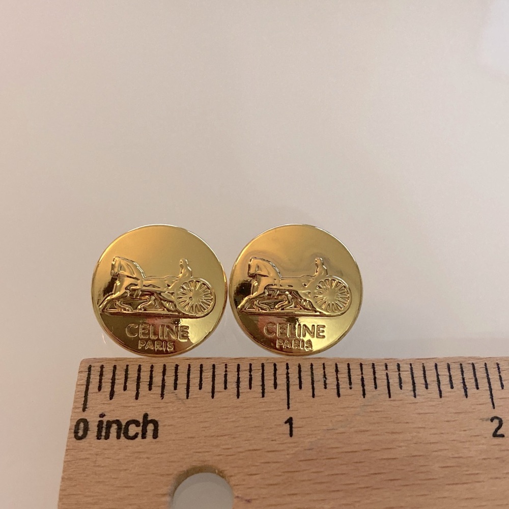 5 Auth Celine Buttons - Picture 5 of 5